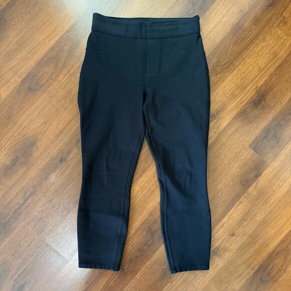 Spanx Perfect Pull On Pants Skinny Jeggings Casual Work Office Career Black Sz S - Picture 1 of 7